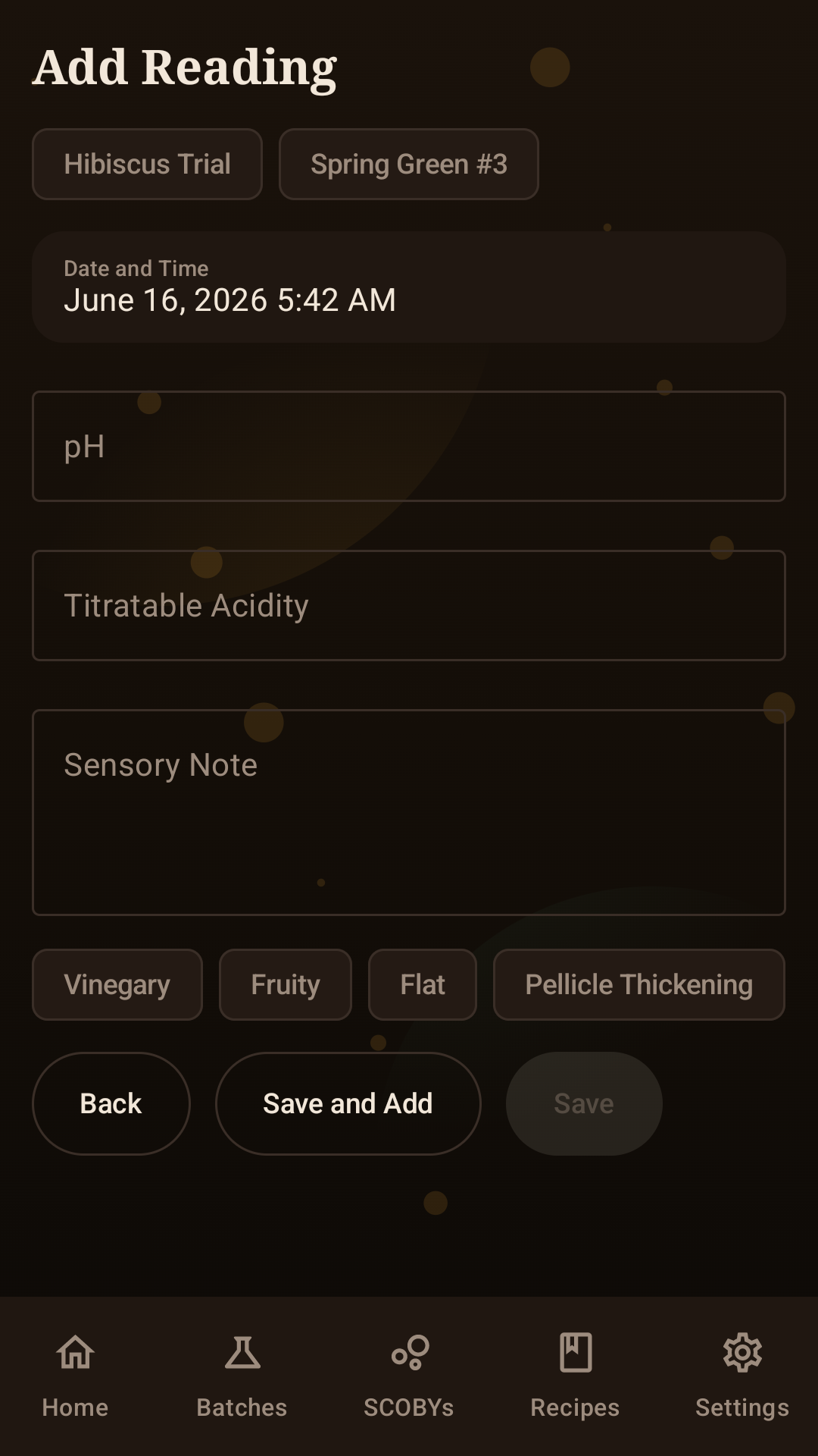 Add reading screen